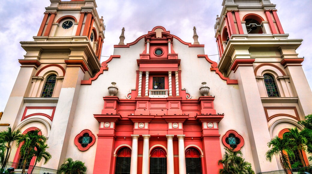 Cathedral of Saint Peter the Apostle in the center of San Pedro Sula, Honduras