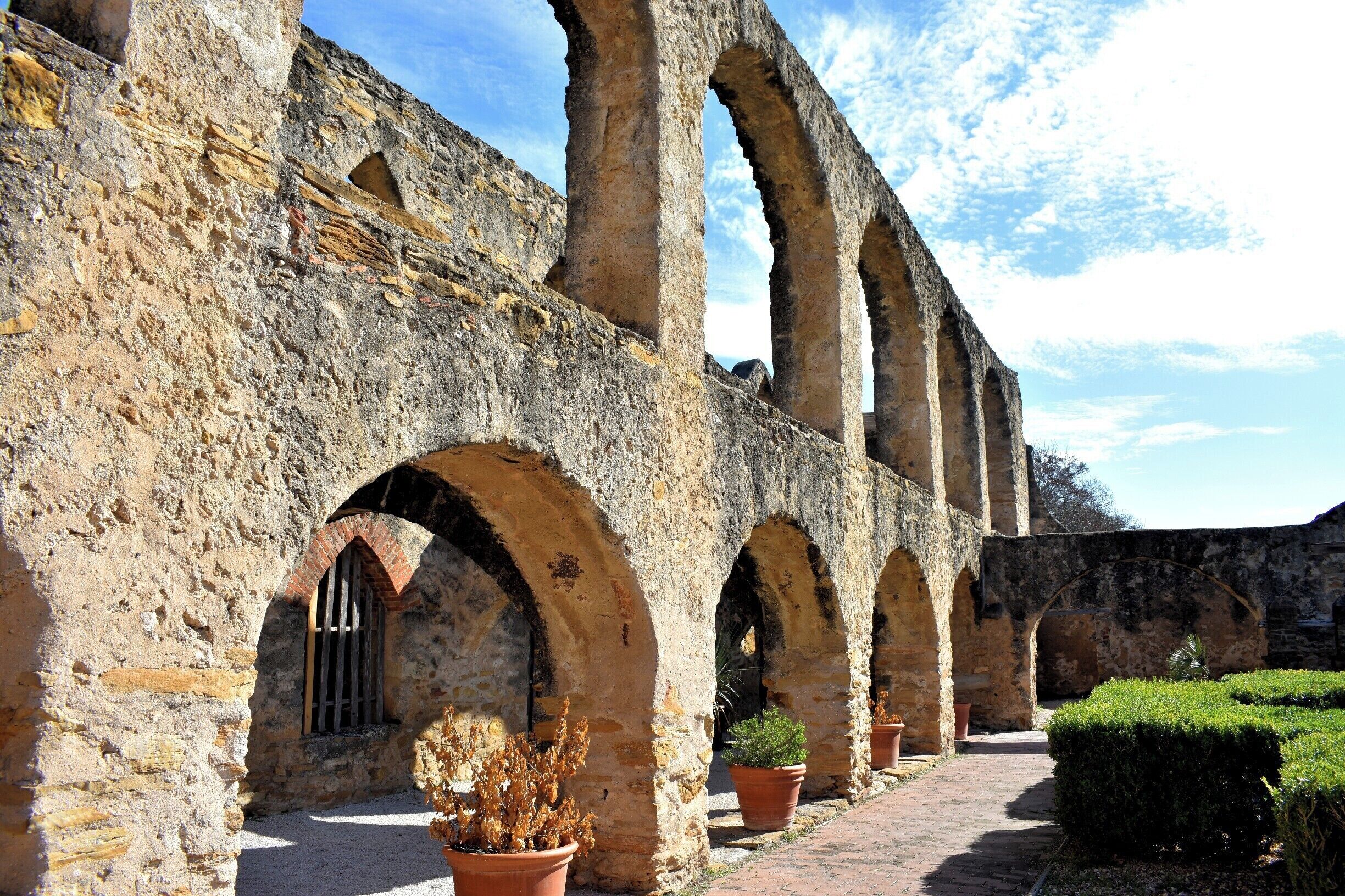 Walls around the San Jose Mission Church #findingtheuniverse