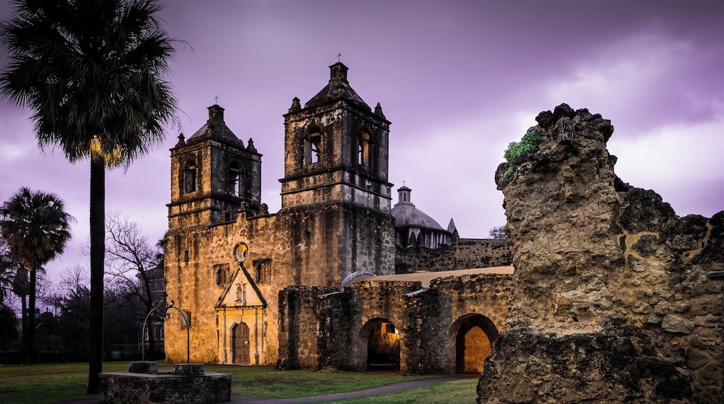 Mission Concepcion is a great low-key mission to visit. It's in a neighborhood / light commercial area and is still a functioning church. It is also the closest mission to downtown San Antonio except for the Alamo. There is no fence around Mission Concepcion and can be visited any time of day. Be sure to visit the other missions as well as they each offer a unique experience.