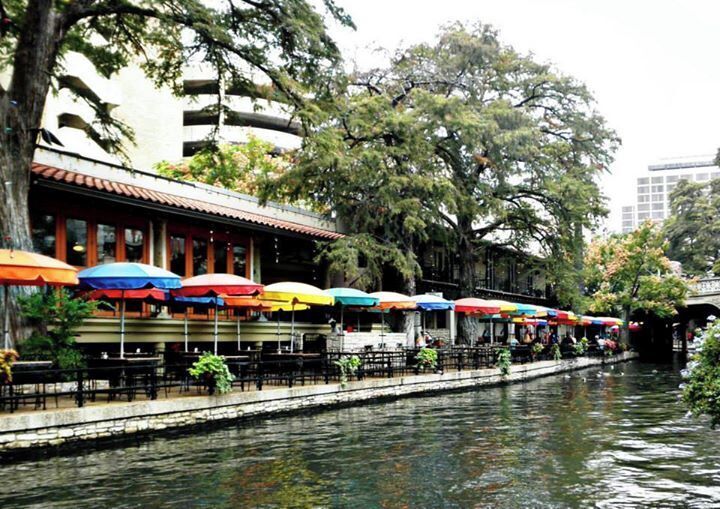 The iconic River Walk in downtown San Antonio