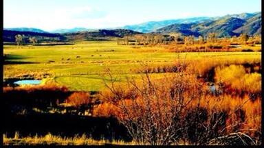 Yampa Valley view from the trailhead to Sarvis Creek outside of Steamboat Springs, CO.
