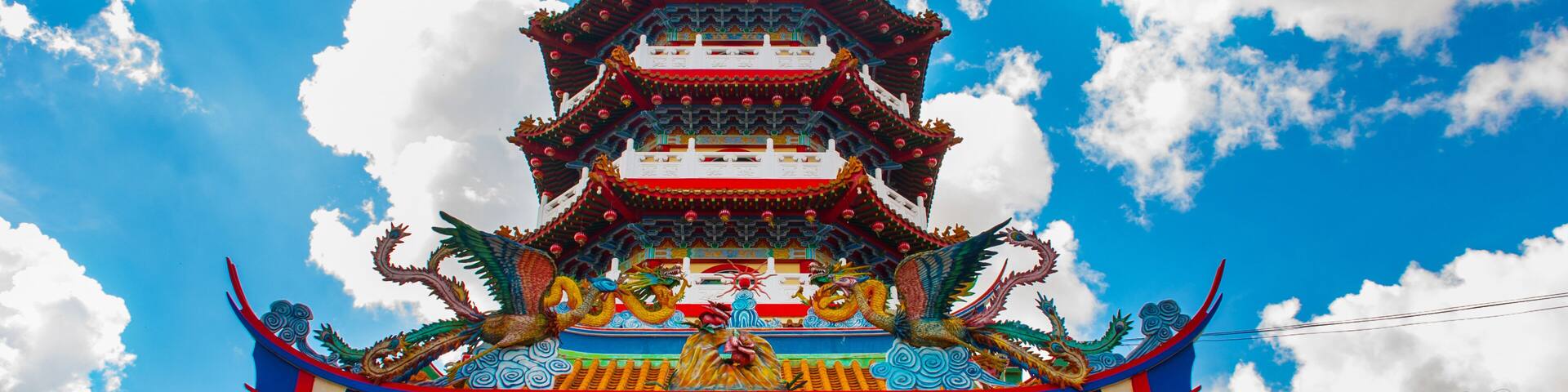 Tua Pek Kong Temple the Beautiful Chinese Temple of the Sibu city, Sarawak, Malaysia, Borneo