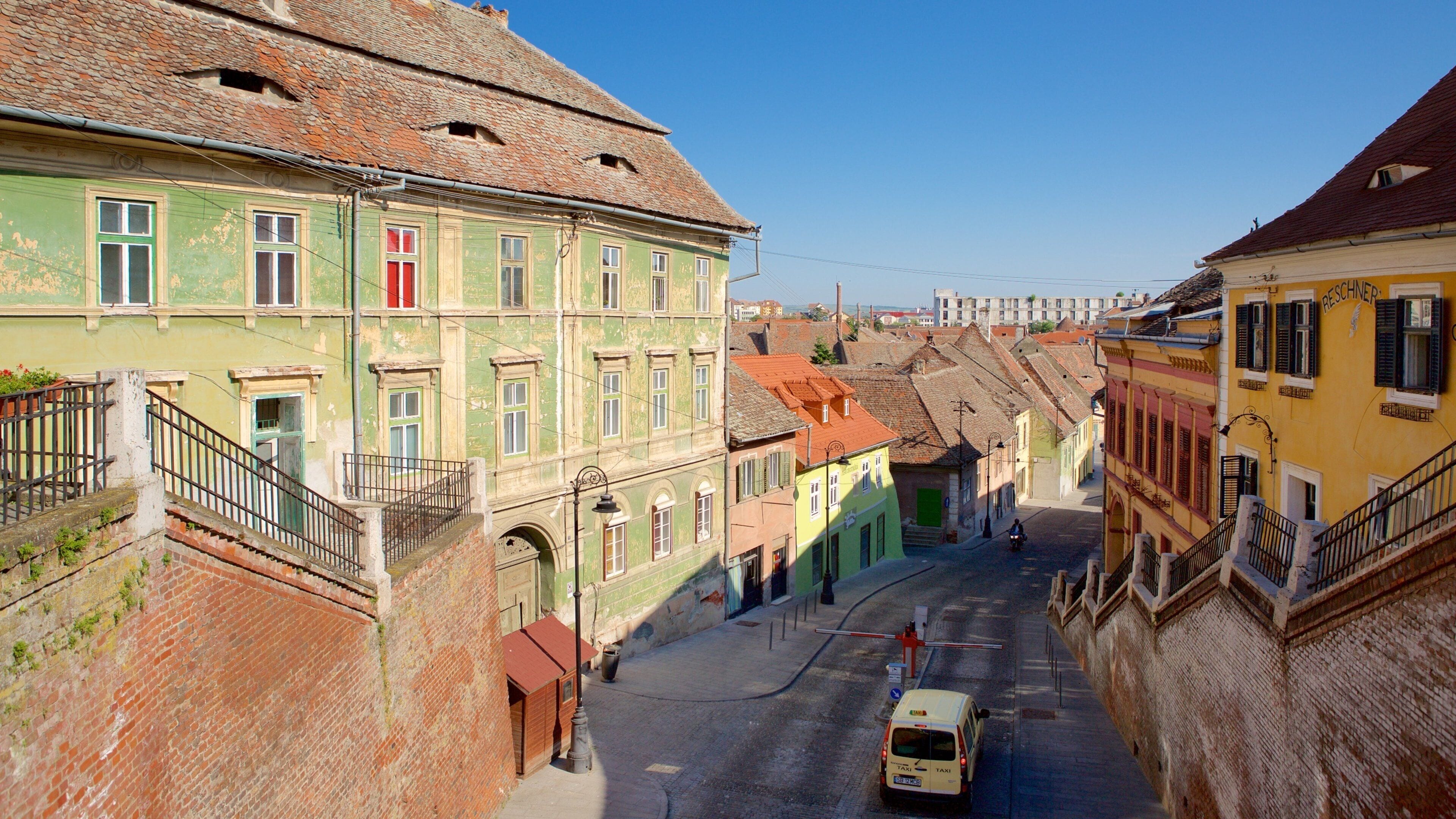 Sibiu welches beinhaltet historische Architektur