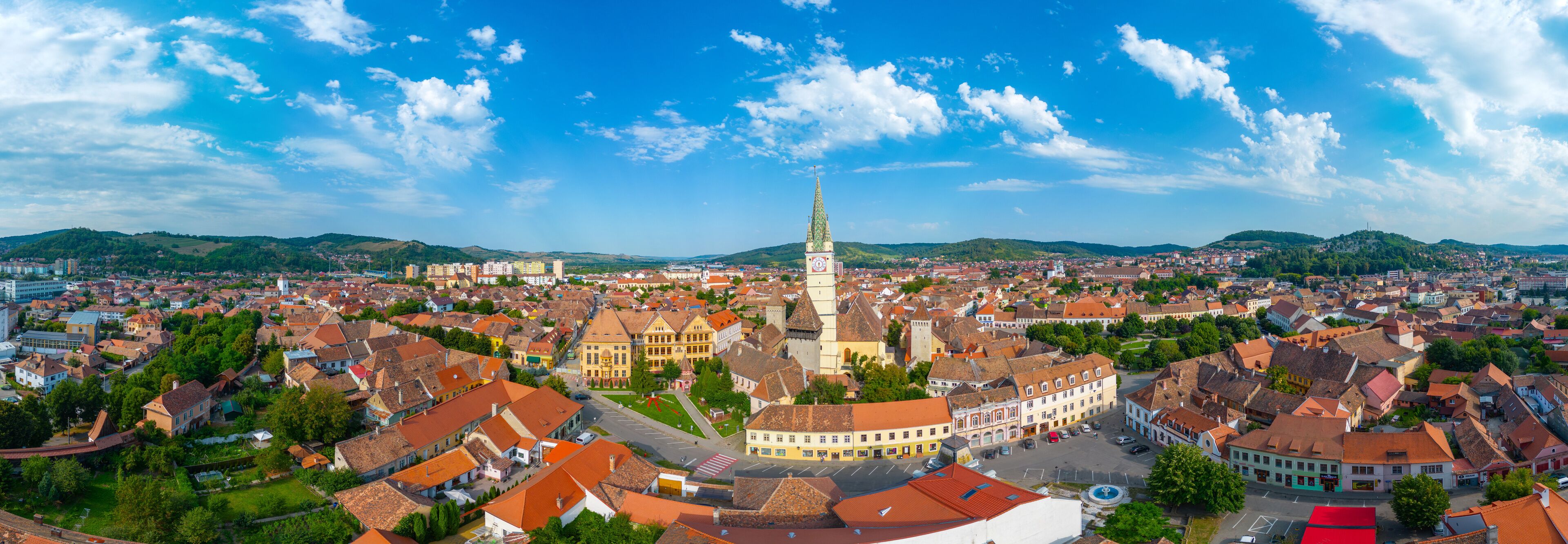 Saint Margaret evangelical church in Romanian town Medias