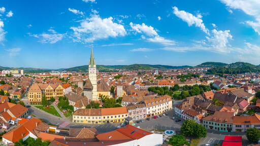 Saint Margaret evangelical church in Romanian town Medias