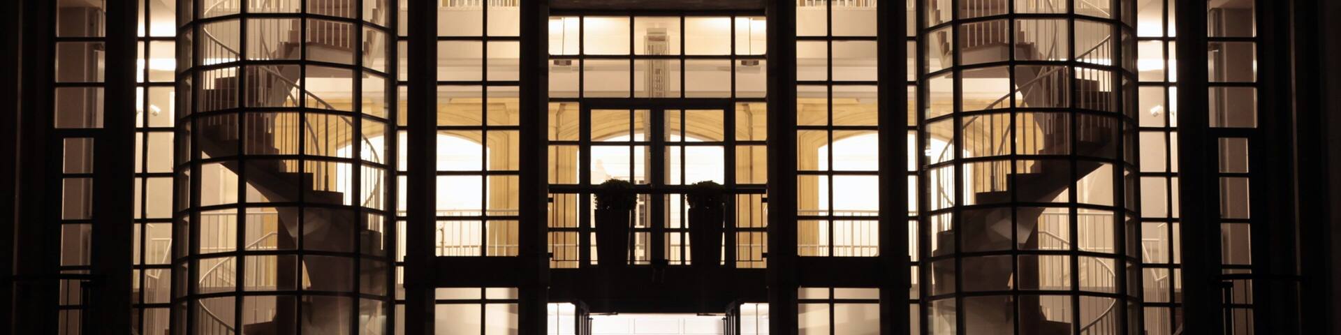 Saarbruecken showing modern architecture and night scenes