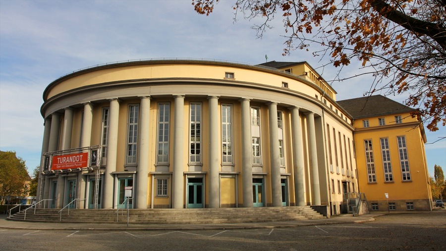 Saarbruecken which includes heritage architecture and a city