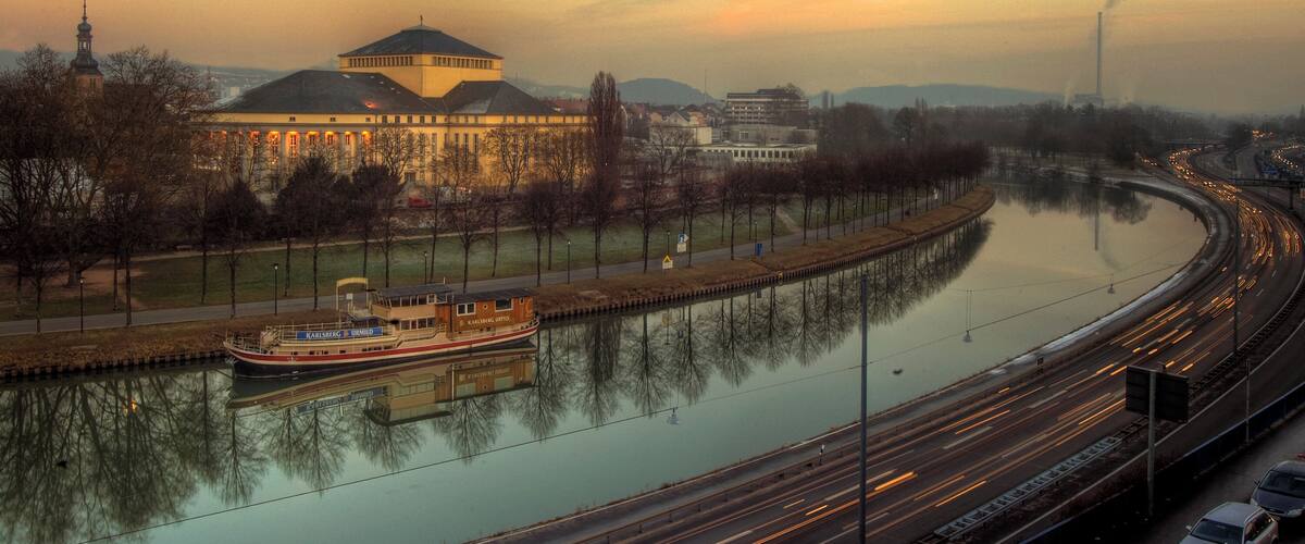 Klick here for a large view! Blick vom Brocken herab auf Saarbrücken