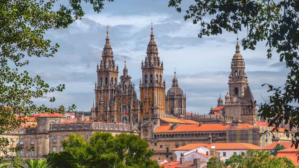 Great cathedral of Santiago de Compostela