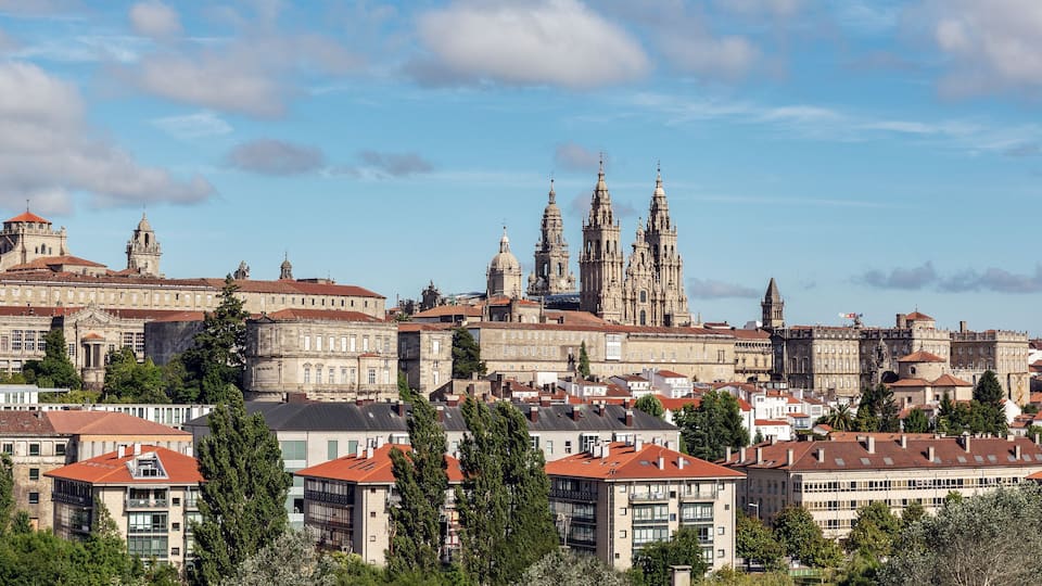 Santiago de Compostela panoramic view