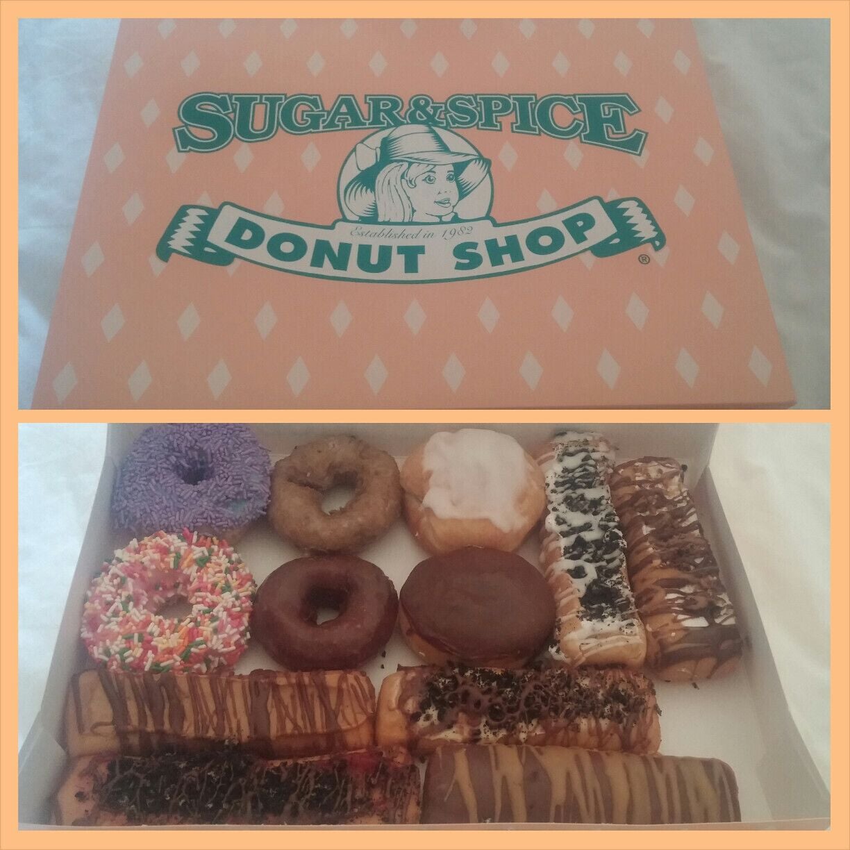 Arriving at 5am to avoid any sold out varieties; the rewards included cotton candy and bubblegum sprinkled and glazed and a collection of bars (similar to long johns but with the filling on top) with flavor profiles such as black forest, cookies-n-cream, moose-tracks, and salted caramel. The cost for the entire dozen? Only $4.75! (Compare that to the $30 for a dozen at glazed and infused in Chicago)