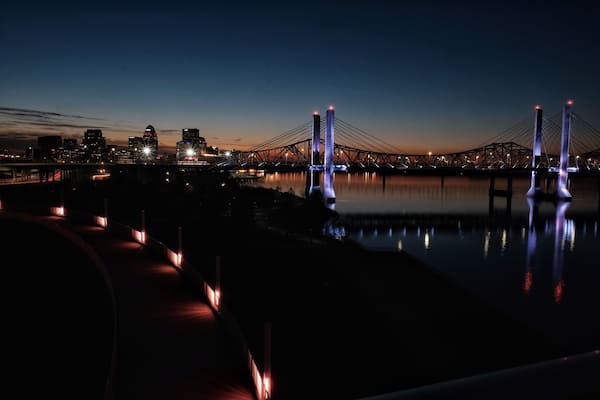 Walking The Big Four Bridge with Great Views