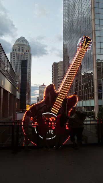 View from rooftop on 4th Street Live. A great nightlife ! 