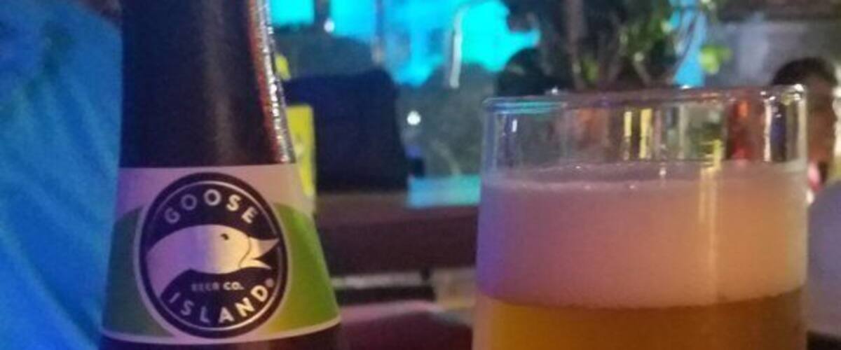 Even in Santo Domingo, Dominican Republic, they have Goose Island Beer!  Couldn't believe my luck and it tasted so good.  The Dock Lounge Terrace had beer from around the world and a happening atmosphere.  Good times! #trovemeber