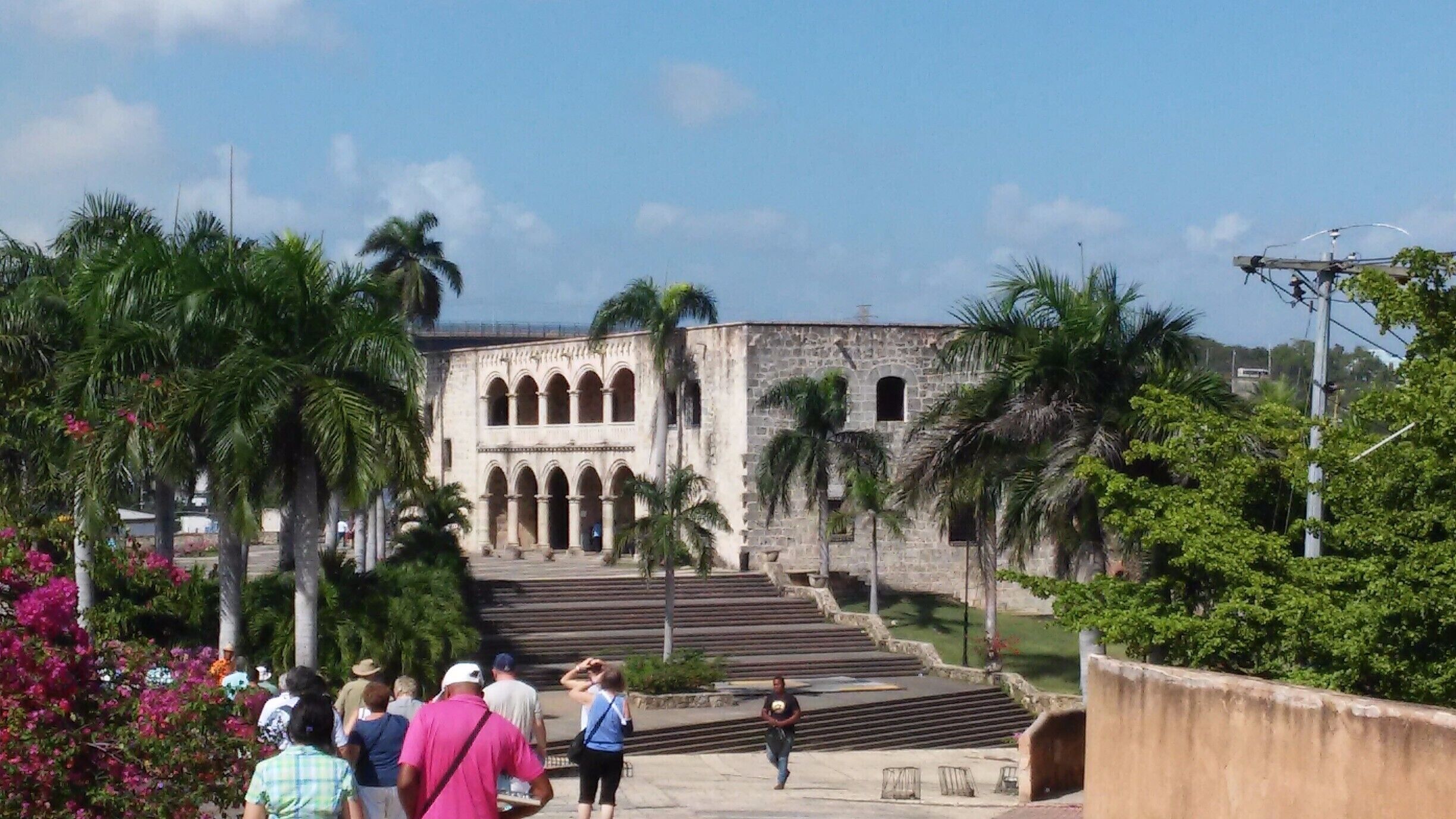 This was originally Cristobal Colon (Christopher Columbus' home) home before he died.  His son Diego Colon, living in the home with his family