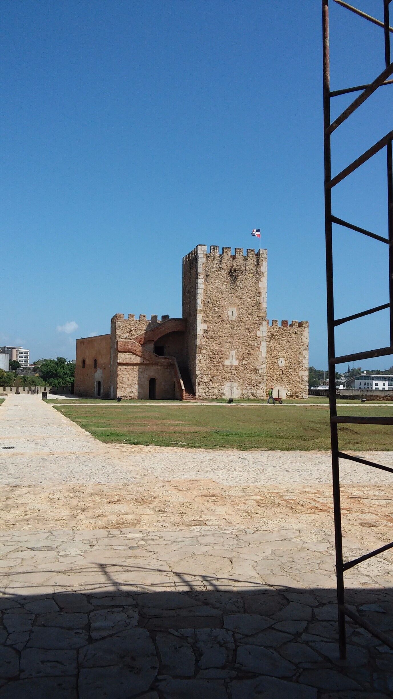 This is the Fort that when you climb it, you will see both the River Ozama and the Caribbean Sea