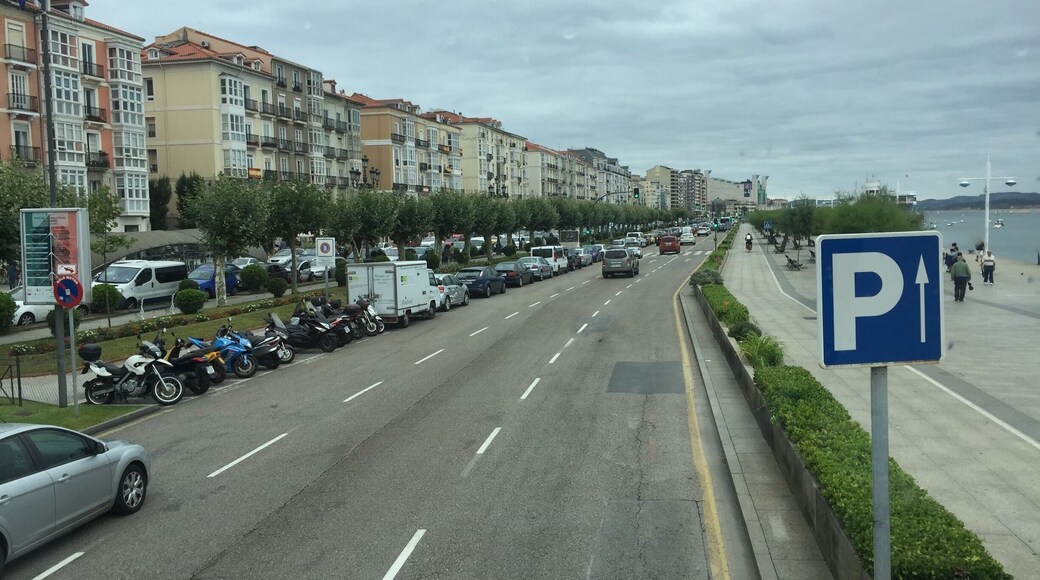 The beautiful waterfront of Santander Spain