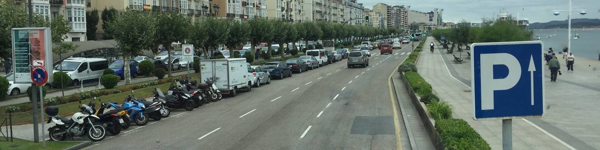 The beautiful waterfront of Santander Spain