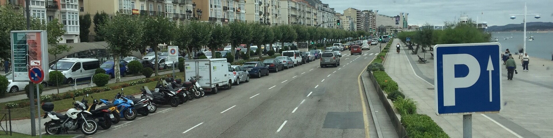 The beautiful waterfront of Santander Spain