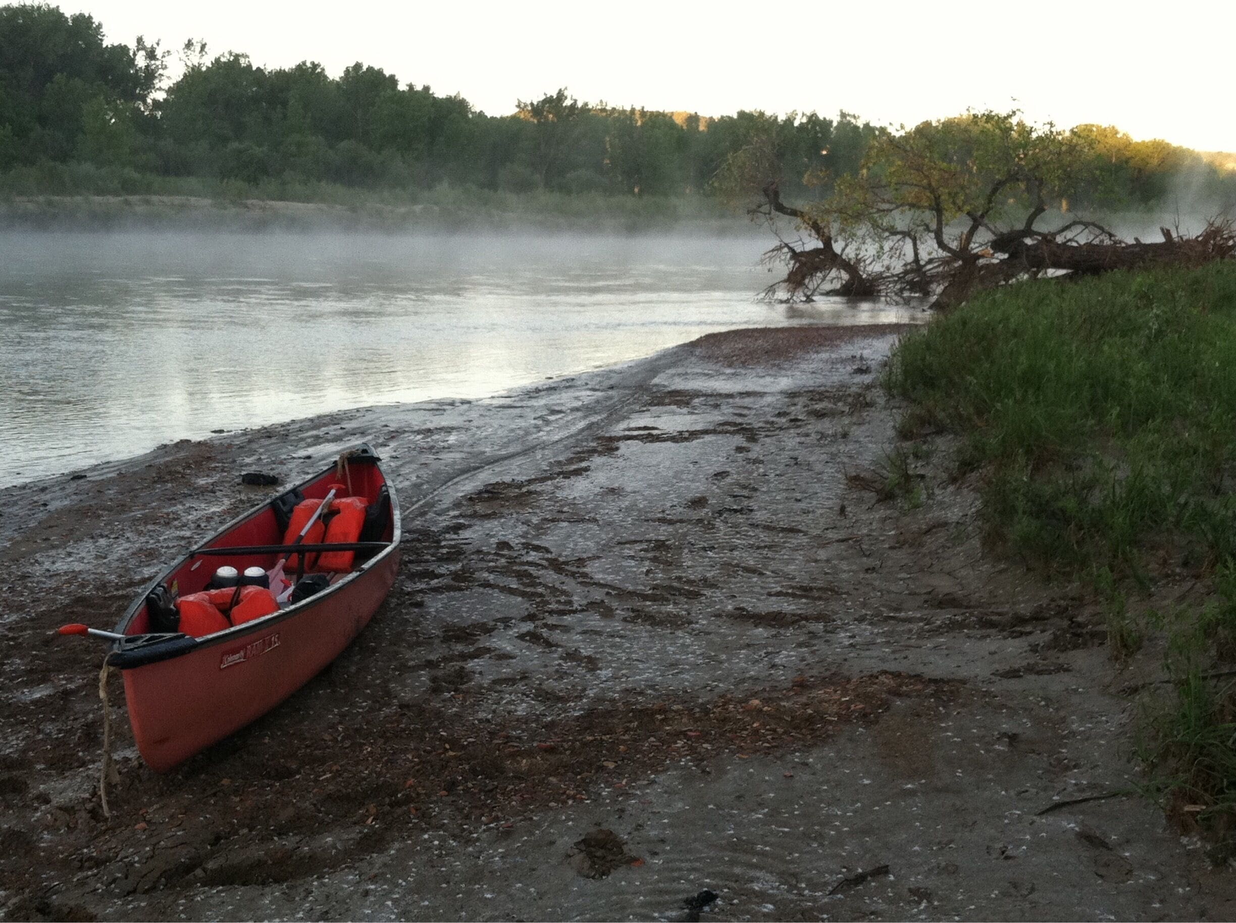 3rd morning of a canoe trip starting at South Unit of Teddy Roosevelt National Park and finishing at North Unit TRNP.