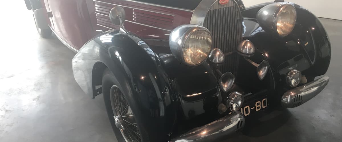 One of the many interesting cars on display in the museum.