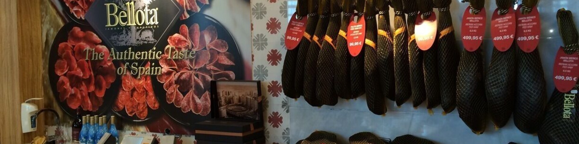 Nice selection of Spanish ham and impressive prices!