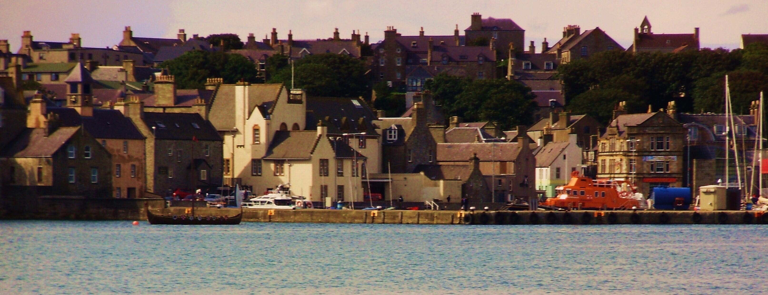 Lerwick on the Shetland Islands has a very quaint old town.