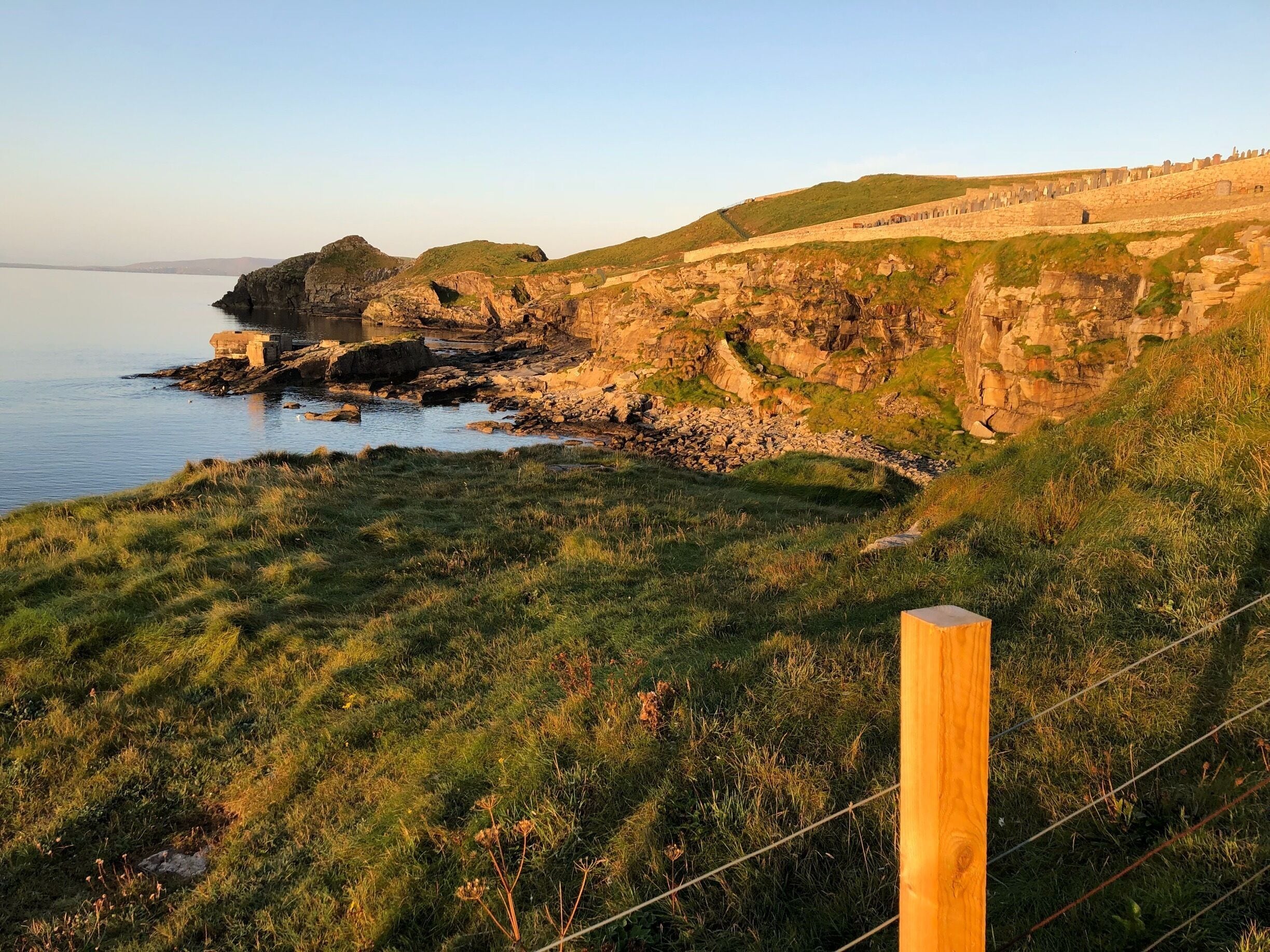 Early morning walk along the cliff’s edge to the Knab.