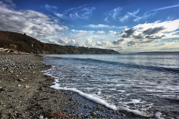 Discovery park beach in the fall...