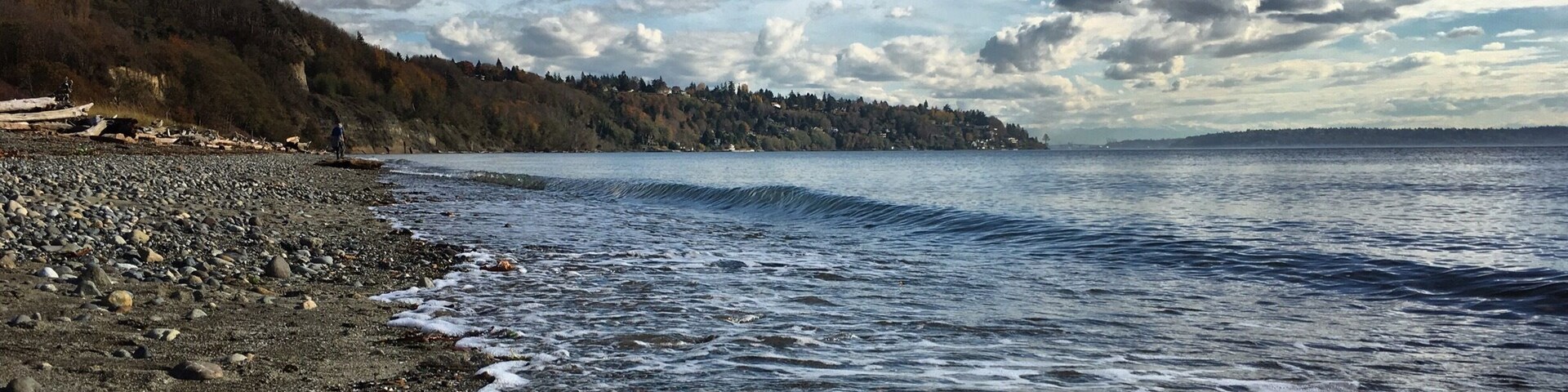 Discovery park beach in the fall...