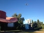 Hat, boots & airplanes in Oxbow park. Also has a play structure, nice grass and a p-patch.