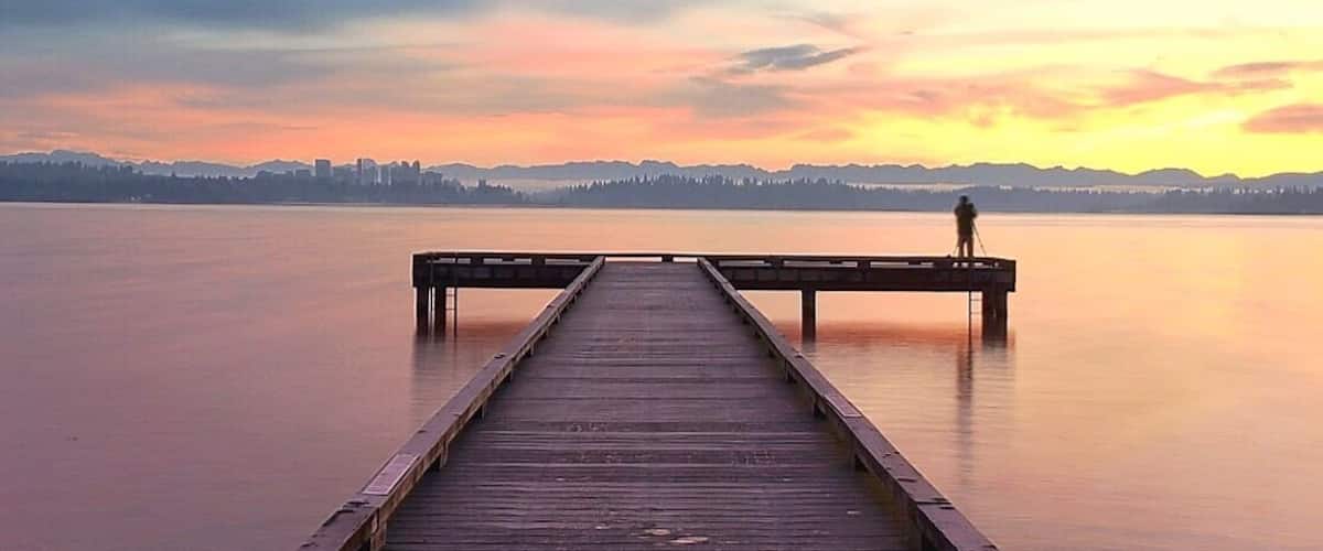 Best place with great views of Lake Washington #sunset #sunrise #beach