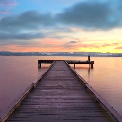 Best place with great views of Lake Washington #sunset #sunrise #beach