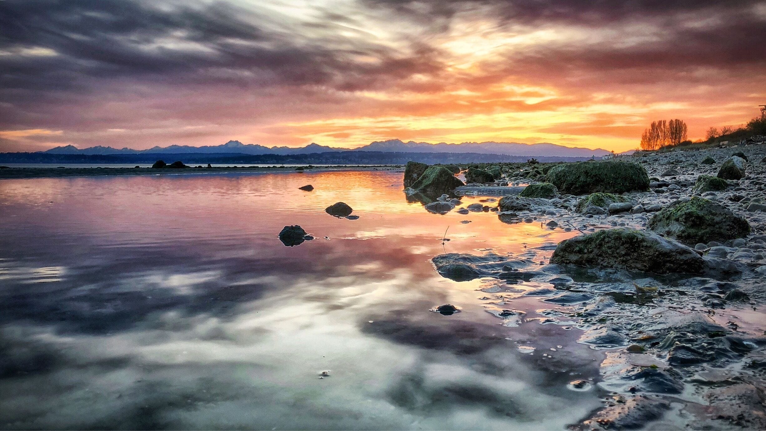 Sunset, looking towards the lighthouse at Discovery Park, WA, at a low tide in spring...
#GreatOutdoors