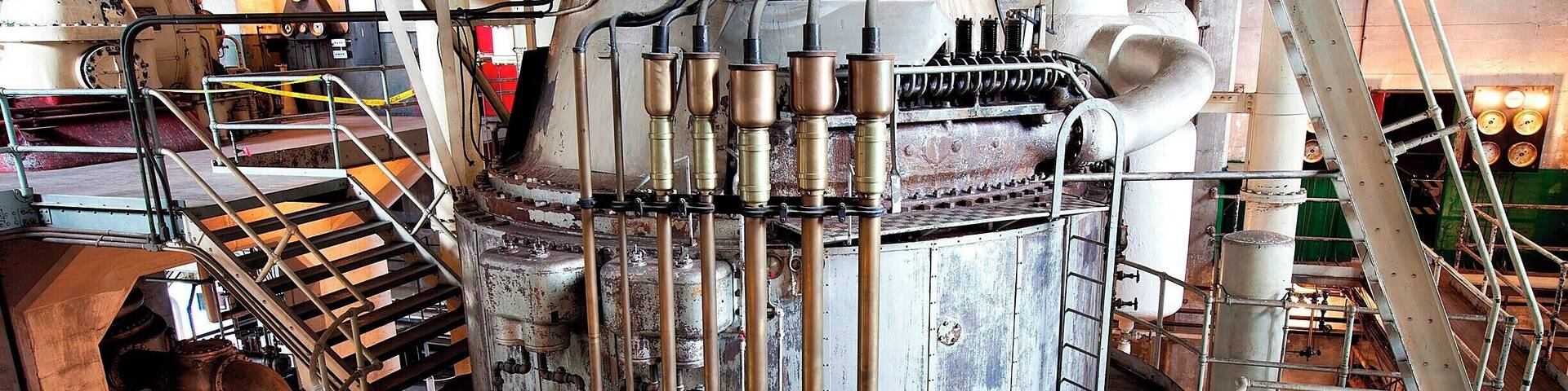 This 1907 Curtis Steam Turbine is one of only a handful still remaining from the early days of electrical power generation. Turbine design was at the forefront of technology in the early 1900s, and this particular turbine is a wonderful example, as it generated nearly 3 times the power of an adjacent turbine installed just one year earlier. Later, in 1917, a much smaller third turbine was added, which itself generated nearly as much power as the first two turbines combined. Such is the relentless pace of technology, and why so few of these historical turbines remain.
The Georgetown Steam Plant was built in 1906 to provide power for Seattle's streetcars, the city of Georgetown, and the Seattle-Tacoma Railway. Although the turbines were state-of-the art for their time, the technology was advancing so quickly that the plant became outdated within 10 years. It was soon relegated to secondary status and was used occasionally through the 1970s during droughts and to meet peak power demand.
Today, the nearly-complete plant is operated as a free museum and is open to the public the second Saturday of every month from 10am-2pm.