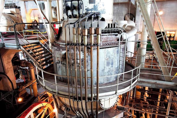 This 1907 Curtis Steam Turbine is one of only a handful still remaining from the early days of electrical power generation. Turbine design was at the forefront of technology in the early 1900s, and this particular turbine is a wonderful example, as it generated nearly 3 times the power of an adjacent turbine installed just one year earlier. Later, in 1917, a much smaller third turbine was added, which itself generated nearly as much power as the first two turbines combined. Such is the relentless pace of technology, and why so few of these historical turbines remain.
The Georgetown Steam Plant was built in 1906 to provide power for Seattle's streetcars, the city of Georgetown, and the Seattle-Tacoma Railway. Although the turbines were state-of-the art for their time, the technology was advancing so quickly that the plant became outdated within 10 years. It was soon relegated to secondary status and was used occasionally through the 1970s during droughts and to meet peak power demand.
Today, the nearly-complete plant is operated as a free museum and is open to the public the second Saturday of every month from 10am-2pm.