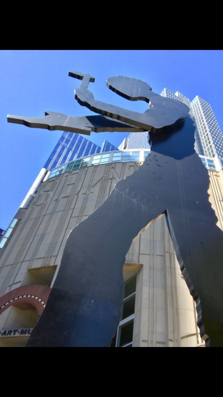 Our Hammering Man at The Seattle Art Museum 