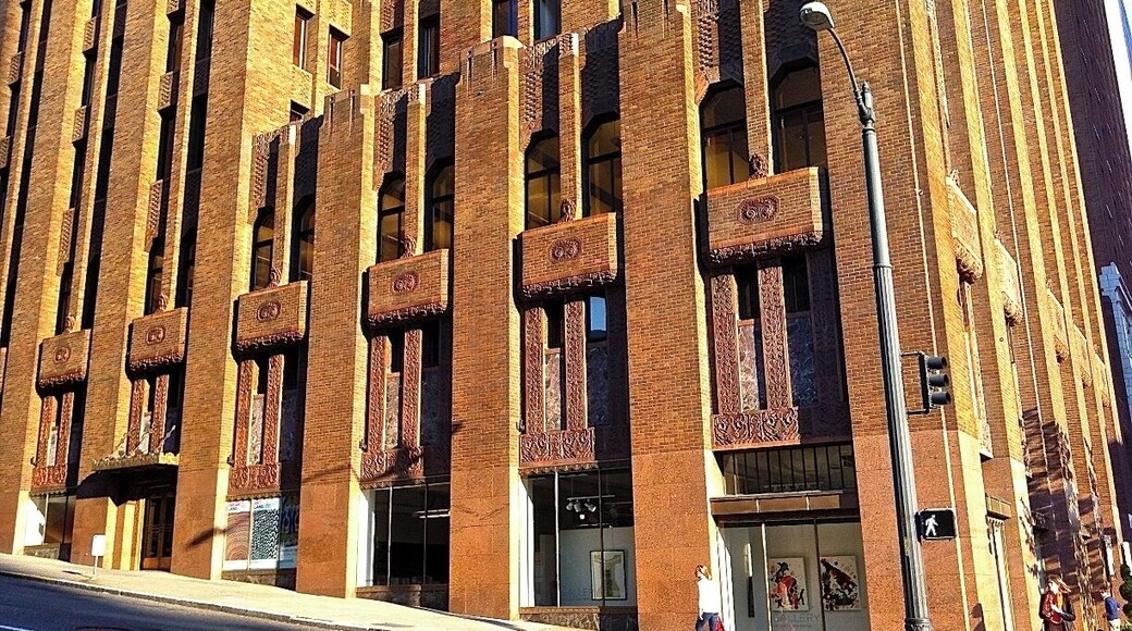 A Quintessential Art Deco Skyscraper
This Art Deco landmark in downtown Seattle, was designed and built to be "A Modern Office Building of Distinction and Character Combining Beauty and Utility”
Designed by architect Abraham Horace Albertson, with Joseph Wade Wilson and Paul David Richardson, It costed about $2 million and took a year to build. It was described as:
"With its muscular vertical piers and tapering setbacks, the Seattle Tower is considered Seattle's quintessential Art Deco skyscraper … The client wanted a building that would be a symbol of reliability and permanence and the architects responded with a building that was intended to suggest the mountains that surround Seattle. The multi-colored brick becomes gradually lighter as it reaches the top of the building and the piers are finished with light terra-cotta resembling snow-capped rocky peaks. Stylized metal rods resembling evergreen trees crown the building ..." (Elenga).
Seattle Tower, continues to grace Seattle's downtown. It is City of Seattle Landmark number 137 and has been listed on the National Register of Historic Places since 1975. #roadtrip