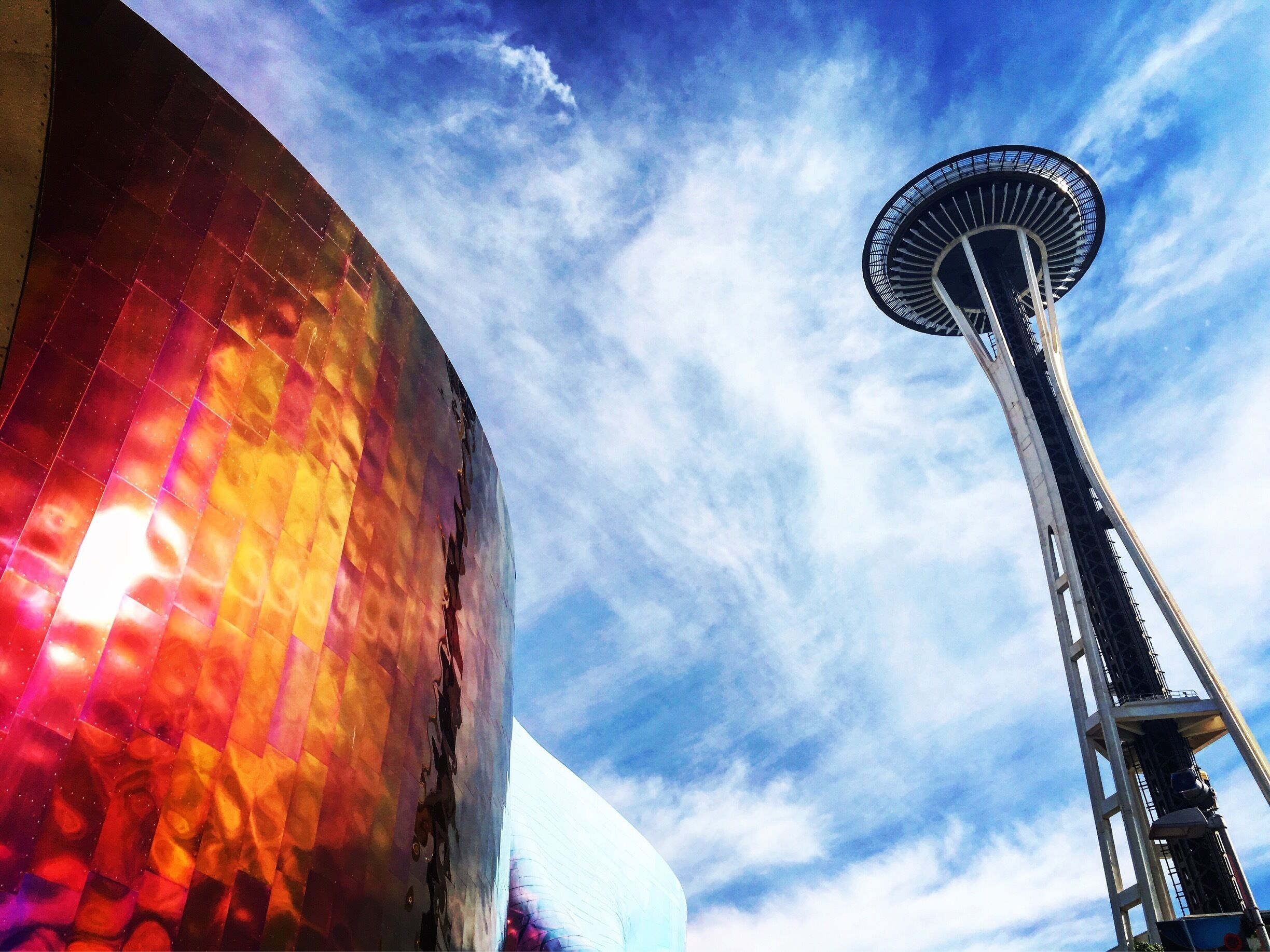 EMP museum and the Space Needle
#blue
