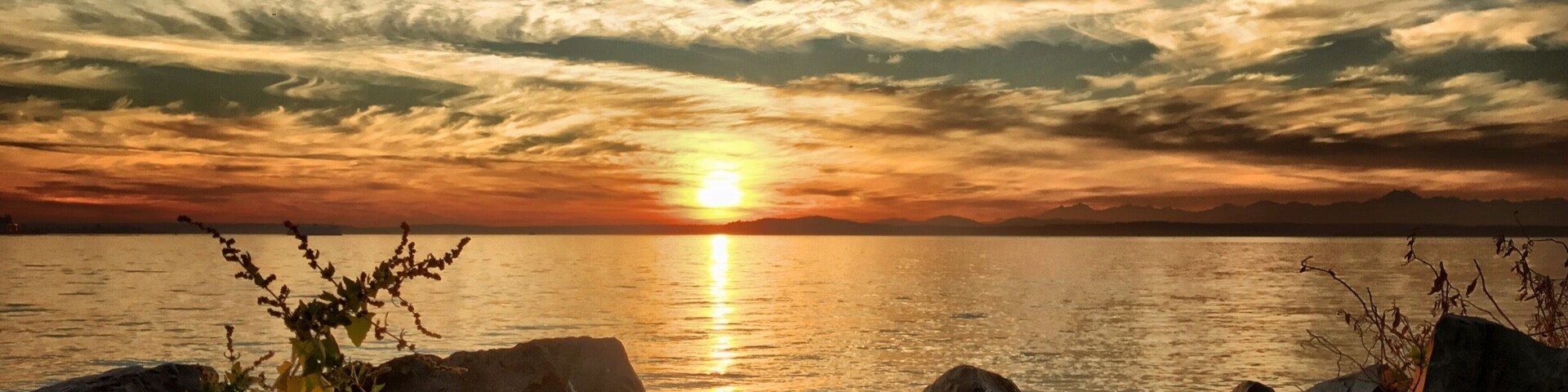 Fall sunsets are particularly beautiful in Seattle (if and when the sun is out :)