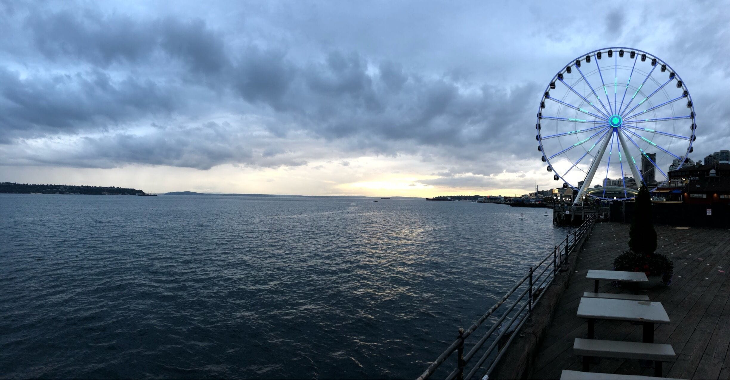 great panorama of the seaside
