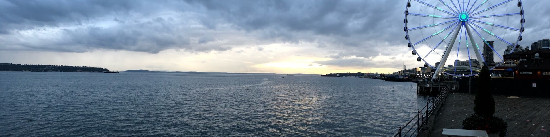 great panorama of the seaside