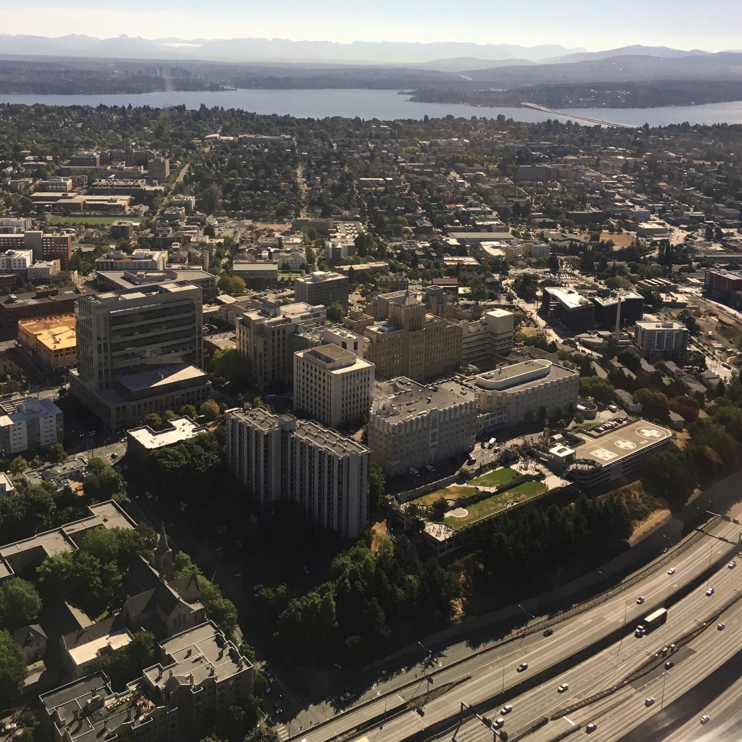 Closest local viewing of the solar eclipse at 92% totality in 2017 at 76 stories up!

#eclipse2017 