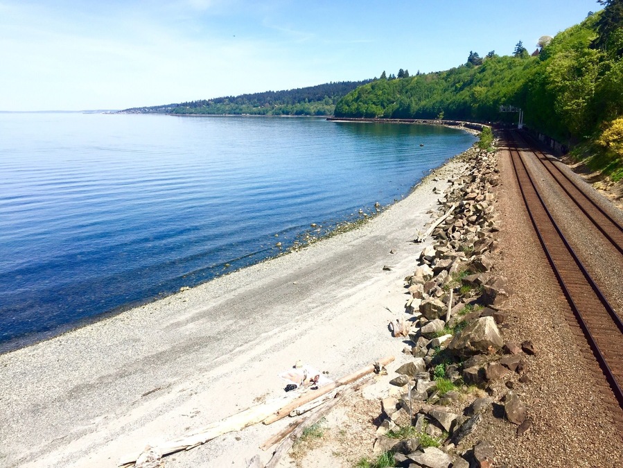 Cool beach park with some fun trails, easily accessible from the city:)