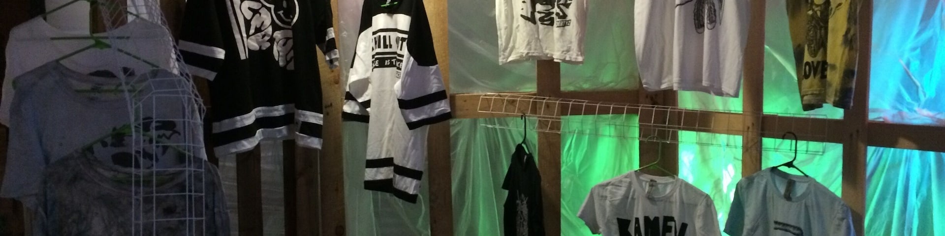 pop up shop at the old lusty lady across from sam, it's open wednesday through saturday from 12-6p, it might look closed but if the doors cracked go in and check it out, cool locally made clothing, art located in an amazing old building.