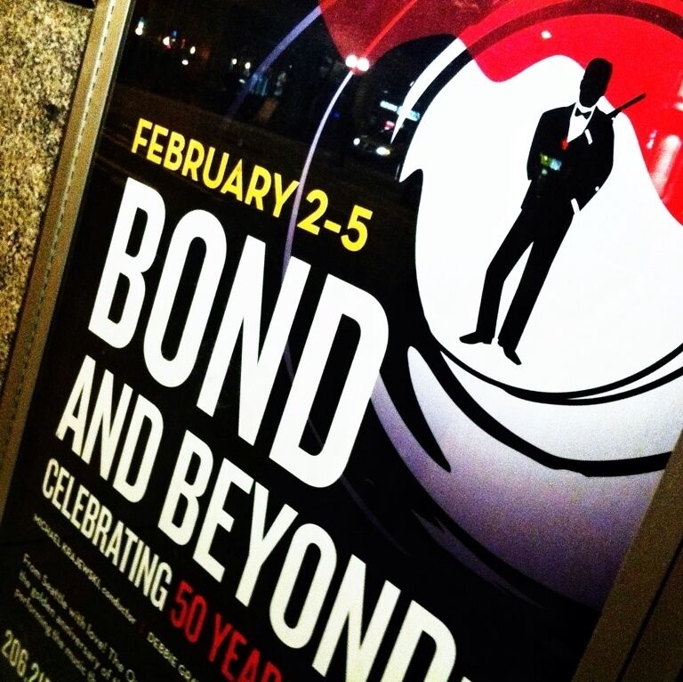 Bond and Beyond: Celebrating 50 Years of 007. Great symphony pops concert focused primarily on Bond theme music. Other highlights included the Austin Powers theme and the Mission Impossible theme.  One more show Sunday at 2pm.
