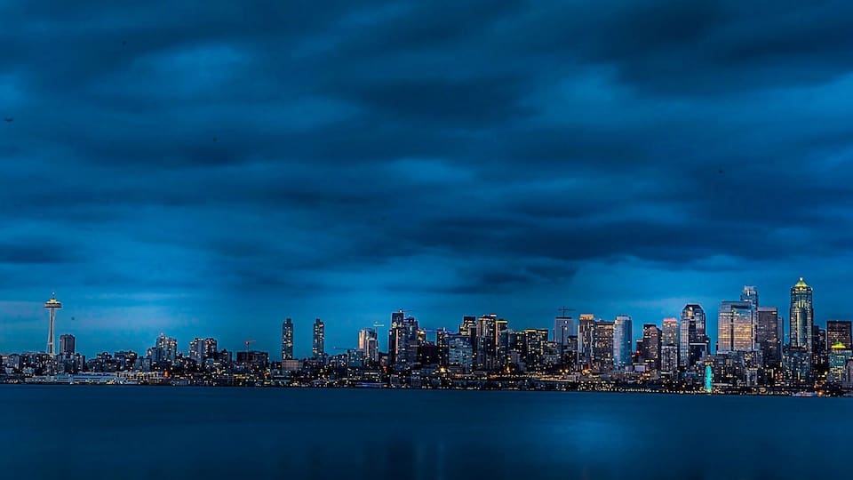 Seattle water front from the west...