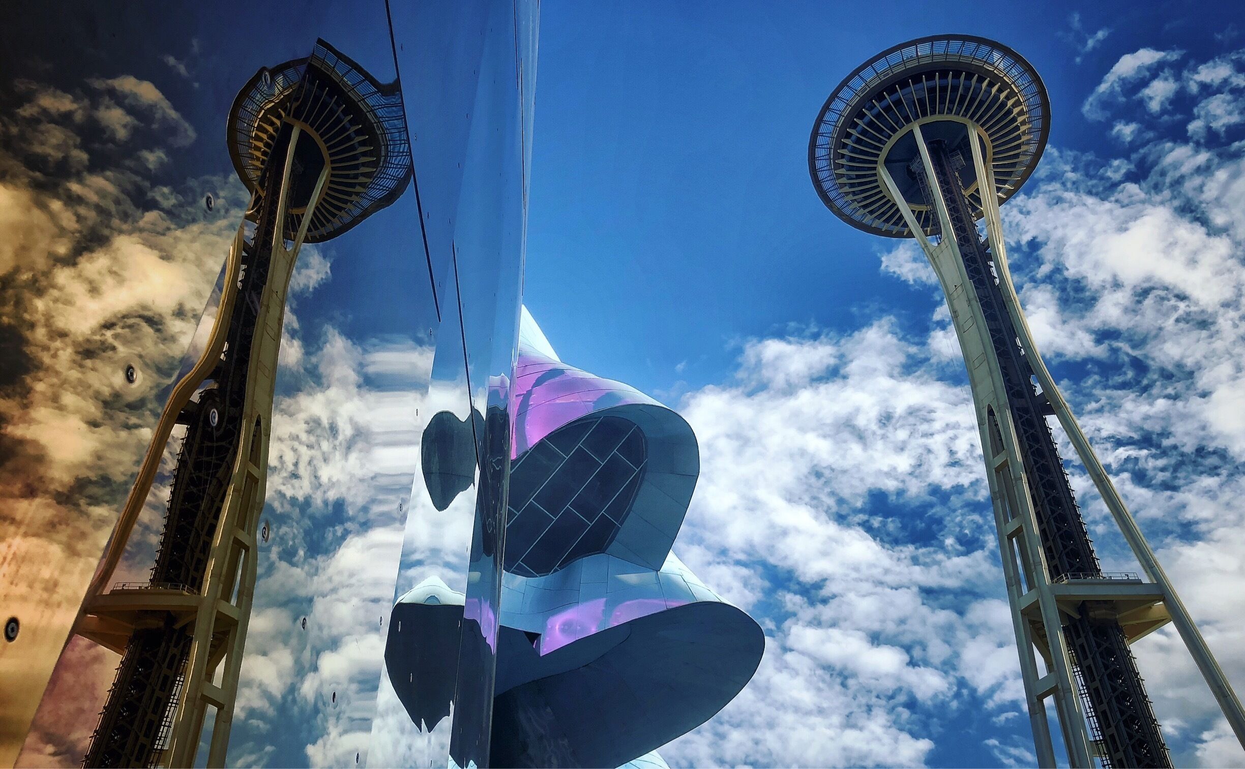 Space needle and its reflection on Museum of Pop Culture building at the Seattle Center.
#TroveOnTuesday