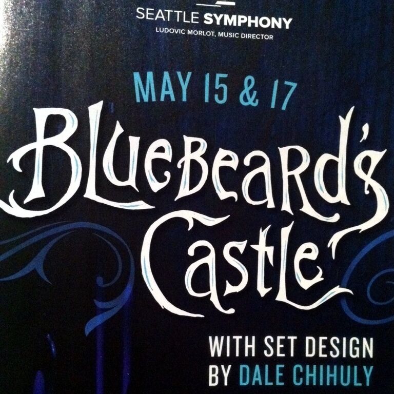 A set by Dale Chihuly gives this performance of Bartok's Bluebeard's Castle a distinctive look.  At just over an hour long, this fairy tale-turned-opera is easily taken in. Should be a real treat to hear the Seattle Symphony play an opera score.  Two nights only - May 15 and 17, 2012.