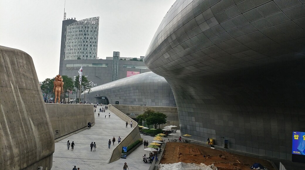 The Dongdaemun Design Plaza, also called the DDP, is a major urban development landmark in Seoul, South Korea designed by Zaha Hadid and Samoo.